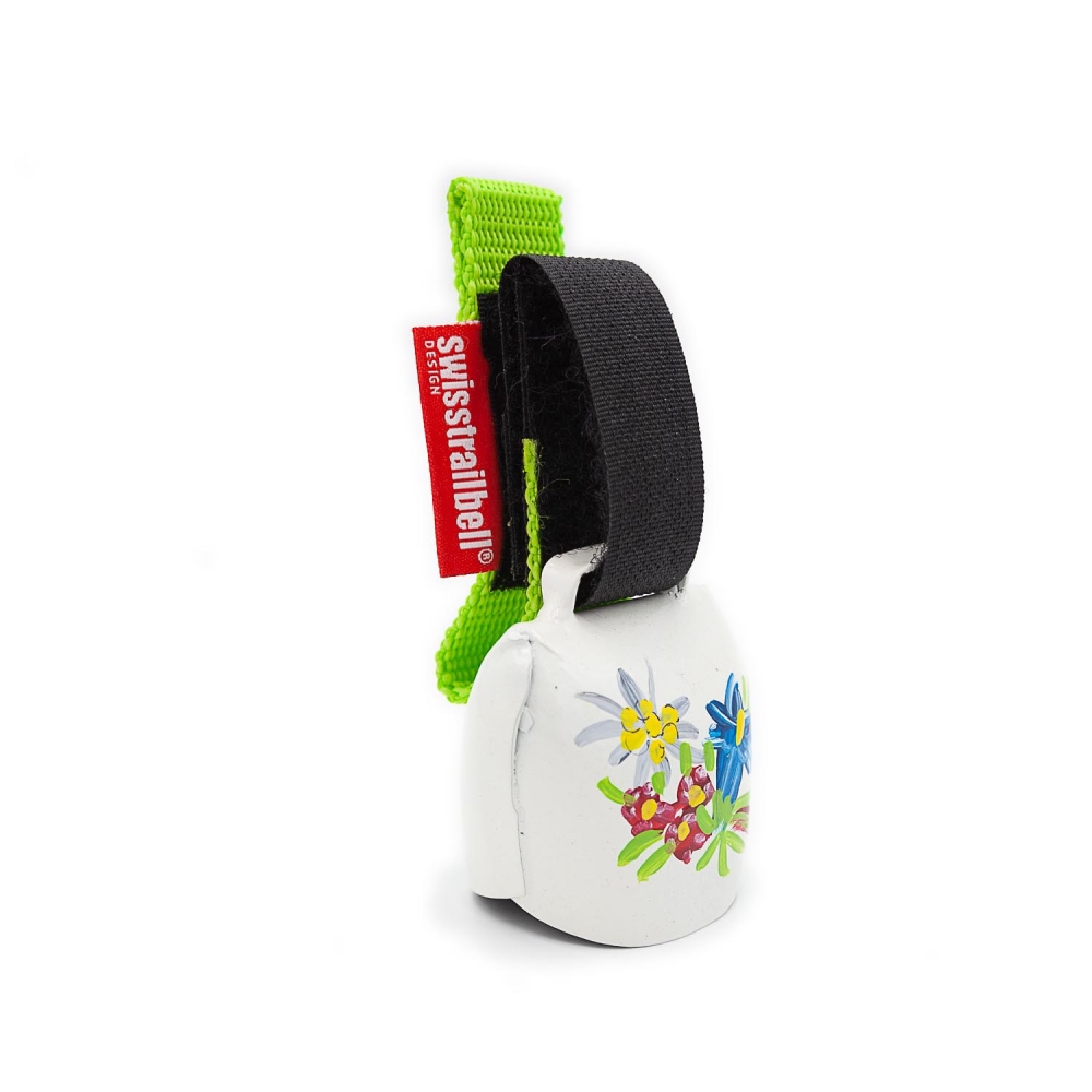 swisstrailbell® White "Alpenblumen" / green